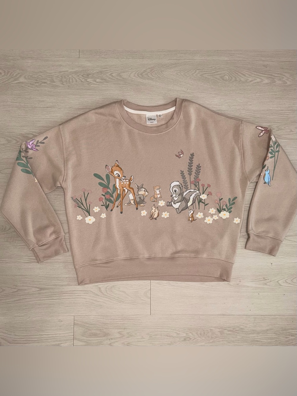 NWOT Disney Bambi Floral Crewneck Women’s Sweatshirt Size 2X
